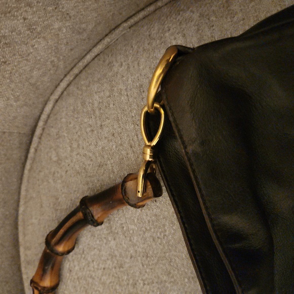 Vintage Gucci Diana Hobo bamboo leather purse - Picture 3 of 7
